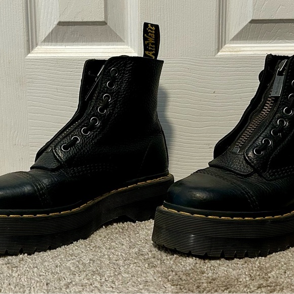 Dr. Martens Black Platform Boots - Picture 3 of 4